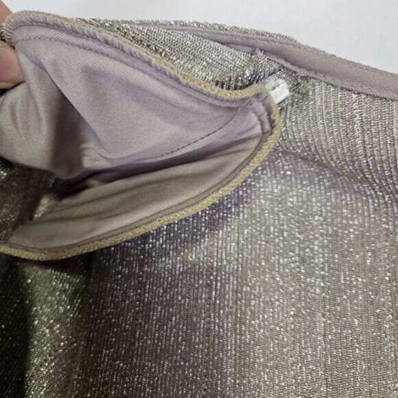 Alex Evening Formal 2 Piece Long Dress Jacket Champagne Wedding Holiday Party 16 - Picture 11 of 12